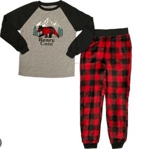 Beary Cute kids pajama set size 8